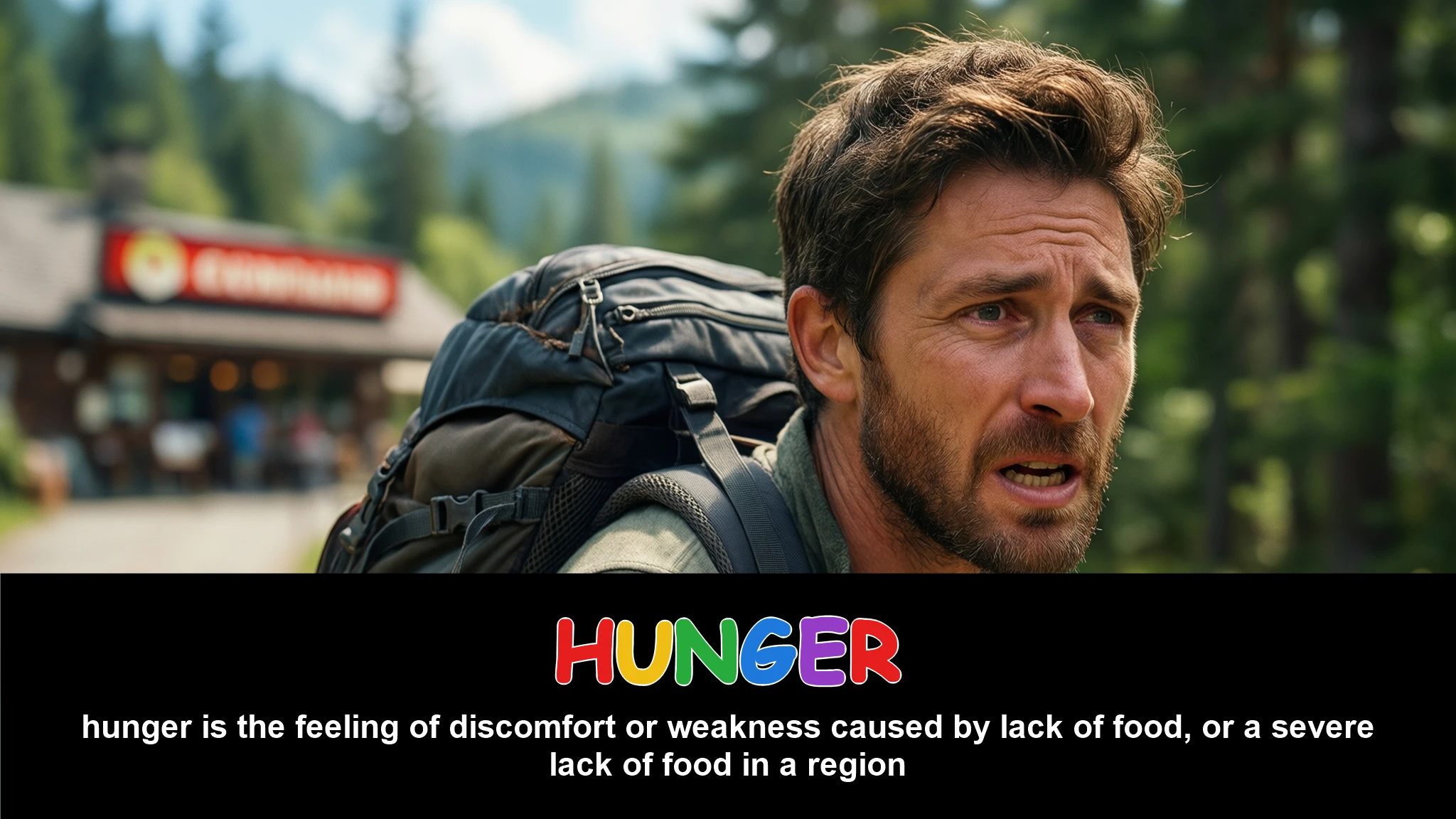 English Illustration for hunger